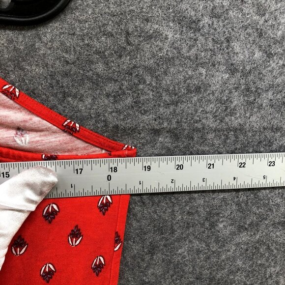 Old Navy Cami Womens S Relaxed Suspended Neck Top Red Boho Print Sleeveless - Picture 7 of 8